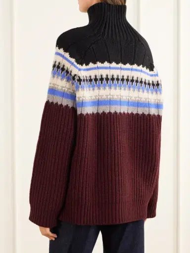 Dries Van Noten Fair Isle Wool And Cashmere-blend Turtleneck Sweater | Thumbnail 3 Dries Van Noten Fair Isle Wool And Cashmere-blend Turtleneck Sweater | Thumbnail 3