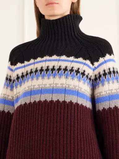 Dries Van Noten Fair Isle Wool And Cashmere-blend Turtleneck Sweater | Thumbnail 4 Dries Van Noten Fair Isle Wool And Cashmere-blend Turtleneck Sweater | Thumbnail 4