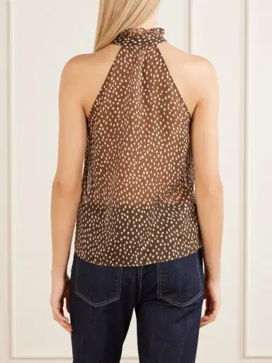 Nili Lotan Daniella Halter Silk Blouse | Thumbnail 4 Nili Lotan Daniella Halter Silk Blouse | Thumbnail 4