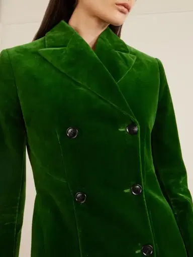 Alaïa Double-breasted Cotton-velvet Coat | Thumbnail 4 Alaïa Double-breasted Cotton-velvet Coat | Thumbnail 4