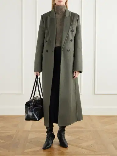 Victoria Beckham Catriona Double-breasted Wool And Cashmere-blend Coat | Thumbnail 2 Victoria Beckham Catriona Double-breasted Wool And Cashmere-blend Coat | Thumbnail 2