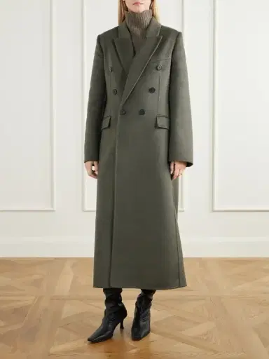 Victoria Beckham Catriona Double-breasted Wool And Cashmere-blend Coat | Thumbnail 3 Victoria Beckham Catriona Double-breasted Wool And Cashmere-blend Coat | Thumbnail 3