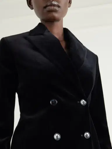 Alaïa Double-breasted Cotton-velvet Blazer | Thumbnail 5 Alaïa Double-breasted Cotton-velvet Blazer | Thumbnail 5