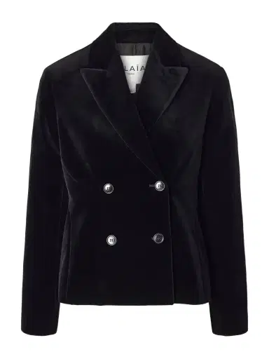 Alaïa Double-breasted Cotton-velvet Blazer | Thumbnail 1 Alaïa Double-breasted Cotton-velvet Blazer | Thumbnail 1