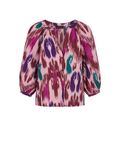 Kirna Zabête Exclusive Collection JoAnne Ikat Cotton Blouse | Thumbnail 1 Kirna Zabête Exclusive Collection JoAnne Ikat Cotton Blouse | Thumbnail 1