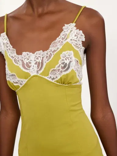 Chloé Fitted mini lingerie dress in stretch nylon & lace | Thumbnail 6 Chloé Fitted mini lingerie dress in stretch nylon & lace | Thumbnail 6