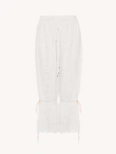 Chloé Fluid drawstring pants in soft cotton | Thumbnail 7 Chloé Fluid drawstring pants in soft cotton | Thumbnail 7