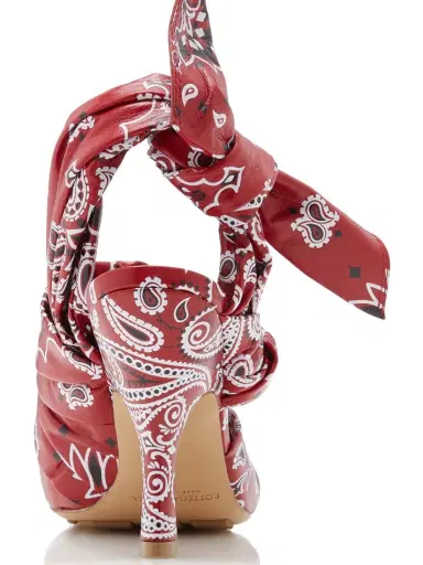 Bottega Veneta Bunnie Bandana Leather Slingback Pumps | Thumbnail 4 Bottega Veneta Bunnie Bandana Leather Slingback Pumps | Thumbnail 4