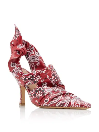 Bottega Veneta Bunnie Bandana Leather Slingback Pumps | Thumbnail 5 Bottega Veneta Bunnie Bandana Leather Slingback Pumps | Thumbnail 5