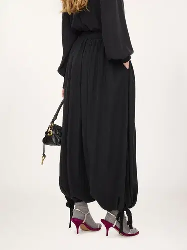 Chloé Fluid pleated pants in crêpe de chine | Thumbnail 3 Chloé Fluid pleated pants in crêpe de chine | Thumbnail 3