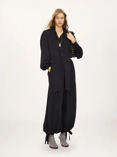 Chloé Fluid pleated pants in crêpe de chine | Thumbnail 2 Chloé Fluid pleated pants in crêpe de chine | Thumbnail 2
