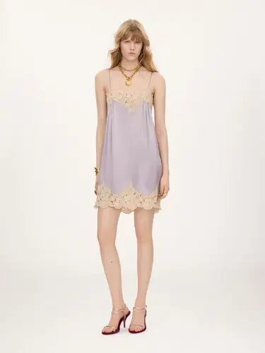 Chloé Thin-strap mini dress in washed silk satin | Thumbnail 2 Chloé Thin-strap mini dress in washed silk satin | Thumbnail 2