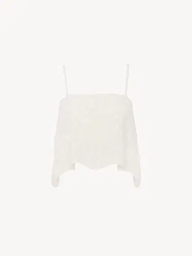Chloé Thin-strap cropped top in a cotton knit | Thumbnail 6 Chloé Thin-strap cropped top in a cotton knit | Thumbnail 6