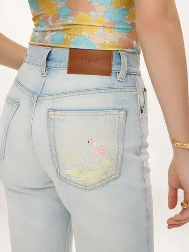 Chloé High-rise cropped jeans in denim | Thumbnail 4 Chloé High-rise cropped jeans in denim | Thumbnail 4