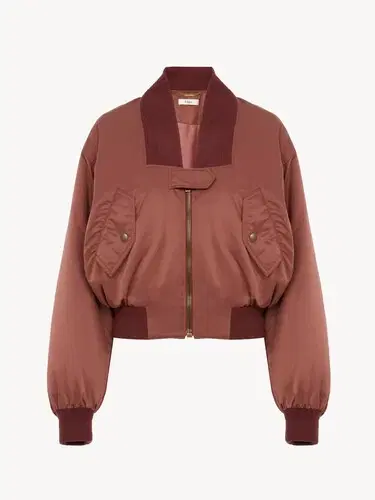Chloé Bomber jacket in nylon | Thumbnail 7 Chloé Bomber jacket in nylon | Thumbnail 7