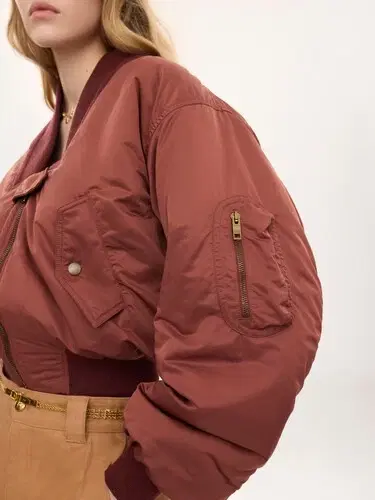 Chloé Bomber jacket in nylon | Thumbnail 6 Chloé Bomber jacket in nylon | Thumbnail 6