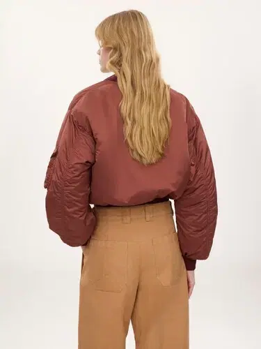 Chloé Bomber jacket in nylon | Thumbnail 4 Chloé Bomber jacket in nylon | Thumbnail 4