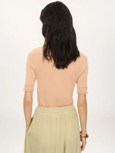 Chloé Short-sleeve sweater in a wool knit | Thumbnail 4 Chloé Short-sleeve sweater in a wool knit | Thumbnail 4