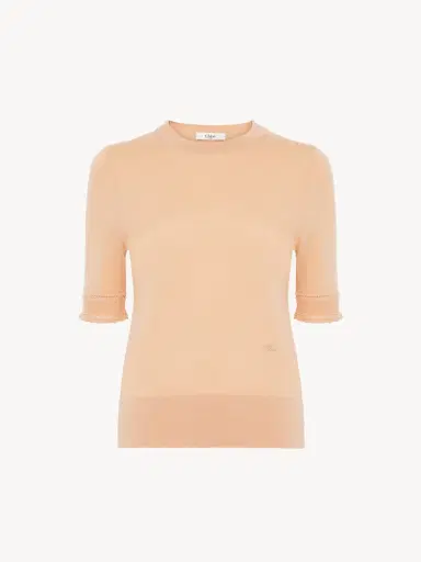 Chloé Short-sleeve sweater in a wool knit | Thumbnail 6 Chloé Short-sleeve sweater in a wool knit | Thumbnail 6