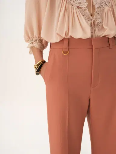 Chloé Flared bootcut pants in wool gabardine | Thumbnail 4 Chloé Flared bootcut pants in wool gabardine | Thumbnail 4