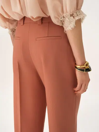 Chloé Flared bootcut pants in wool gabardine | Thumbnail 6 Chloé Flared bootcut pants in wool gabardine | Thumbnail 6