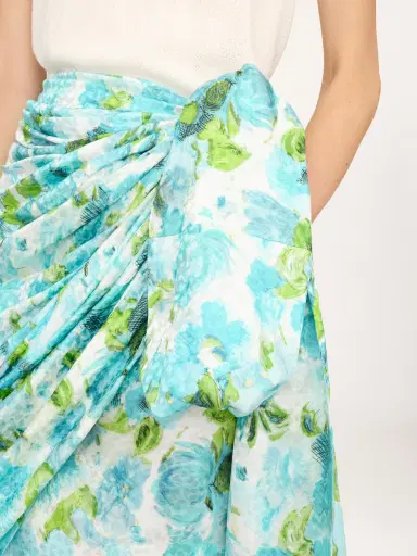 Chloé Short wrap skirt in silk jacquard | Thumbnail 6 Chloé Short wrap skirt in silk jacquard | Thumbnail 6
