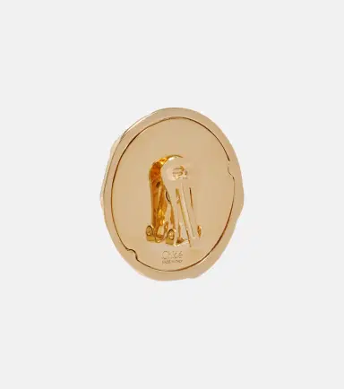 Chloé Chloé Pleats clip-on earrings | Thumbnail 5 Chloé Chloé Pleats clip-on earrings | Thumbnail 5