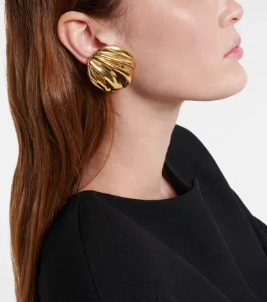 Chloé Chloé Pleats clip-on earrings | Thumbnail 6 Chloé Chloé Pleats clip-on earrings | Thumbnail 6