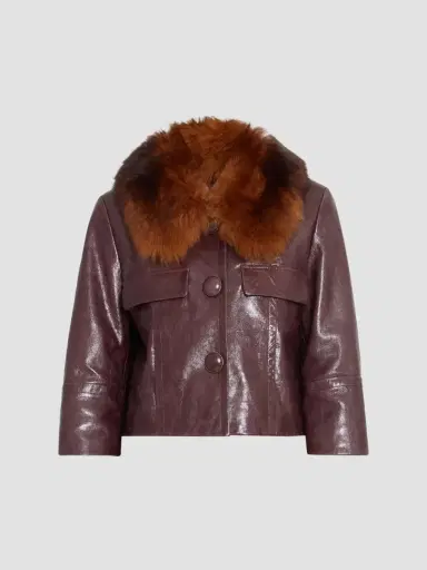 Chloé Shearling Leather Bomber Jacket | Thumbnail 1 Chloé Shearling Leather Bomber Jacket | Thumbnail 1