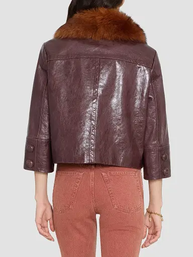 Chloé Shearling Leather Bomber Jacket | Thumbnail 4 Chloé Shearling Leather Bomber Jacket | Thumbnail 4