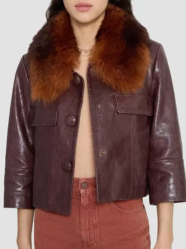 Chloé Shearling Leather Bomber Jacket | Thumbnail 6 Chloé Shearling Leather Bomber Jacket | Thumbnail 6