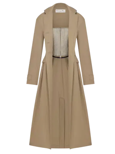 Dior Trench Coat with Integrated Corset | Thumbnail 1 Dior Trench Coat with Integrated Corset | Thumbnail 1