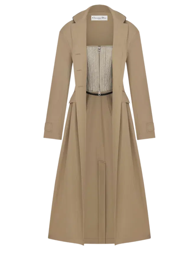 Trench Coat with Integrated Corset Trench Coat with Integrated Corset