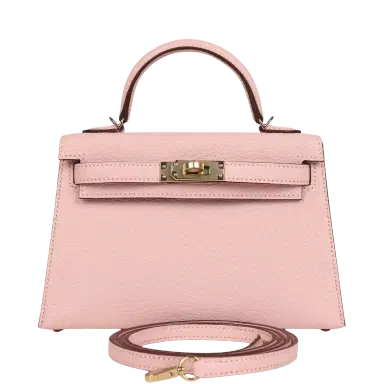 HERMÈS Hermes Special Order (HSS) Kelly Sellier 20 Rose Sakura Verso Chevre Mysore Permabrass Hardware | Thumbnail 1 HERMÈS Hermes Special Order (HSS) Kelly Sellier 20 Rose Sakura Verso Chevre Mysore Permabrass Hardware | Thumbnail 1