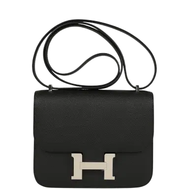 HERMÈS Hermes Constance 18 Black Epsom Palladium Hardware | Thumbnail 1 HERMÈS Hermes Constance 18 Black Epsom Palladium Hardware | Thumbnail 1