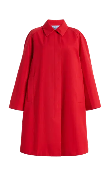 Prada Gabardine Coat | Thumbnail 1 Prada Gabardine Coat | Thumbnail 1