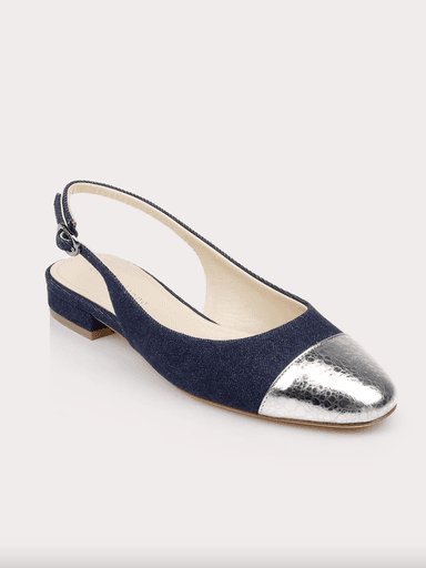 Dee Ocleppo Mumbai Slingback Cap Toe Flat (In Store) | Thumbnail 1 Dee Ocleppo Mumbai Slingback Cap Toe Flat (In Store) | Thumbnail 1
