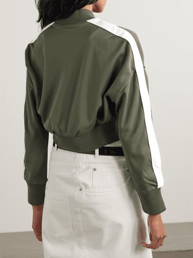 Loewe Cropped Embroidered Jersey Bomber Jacket (In Store) | Thumbnail 2 Loewe Cropped Embroidered Jersey Bomber Jacket (In Store) | Thumbnail 2
