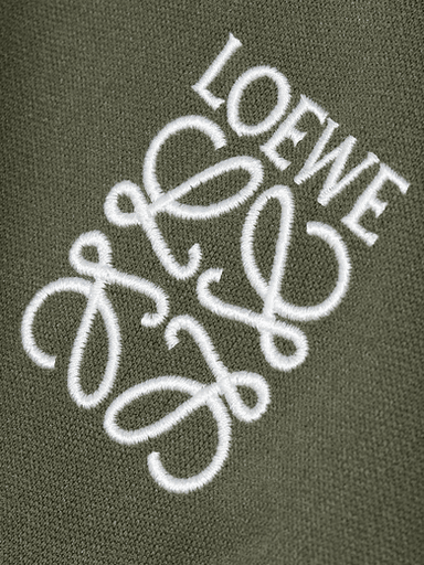 Loewe Cropped Embroidered Jersey Bomber Jacket (In Store) | Thumbnail 3 Loewe Cropped Embroidered Jersey Bomber Jacket (In Store) | Thumbnail 3