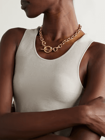 Laura Lombardi Portrait Recycled Gold-Plated Necklace. (In-Store) | Thumbnail 2 Laura Lombardi Portrait Recycled Gold-Plated Necklace. (In-Store) | Thumbnail 2