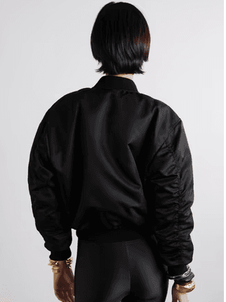 Saint Laurent Ruched padded shell bomber jacket (In-Store) | Thumbnail 2 Saint Laurent Ruched padded shell bomber jacket (In-Store) | Thumbnail 2