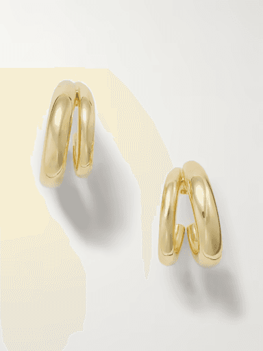 Jennifer Fisher Double Natasha Lilly gold-plated hoop earrings (In-Store) | Thumbnail 1 Jennifer Fisher Double Natasha Lilly gold-plated hoop earrings (In-Store) | Thumbnail 1