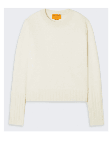 Guest In Residence Shrunken Pointelle Crew In Cashmere (In Store) | Thumbnail 1 Guest In Residence Shrunken Pointelle Crew In Cashmere (In Store) | Thumbnail 1