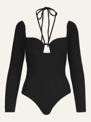 Johanna Ortiz Prayer Rocks Bodysuit in Black (In Store) | Thumbnail 1 Johanna Ortiz Prayer Rocks Bodysuit in Black (In Store) | Thumbnail 1