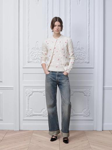 Dior Dioramour Embroidered Short-Sleeved Sweater | Thumbnail 2 Dior Dioramour Embroidered Short-Sleeved Sweater | Thumbnail 2
