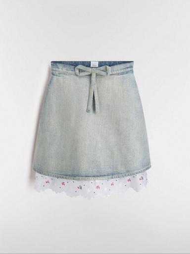 Dior Dioramour Flared Embroidered Skirt | Thumbnail 1 Dior Dioramour Flared Embroidered Skirt | Thumbnail 1