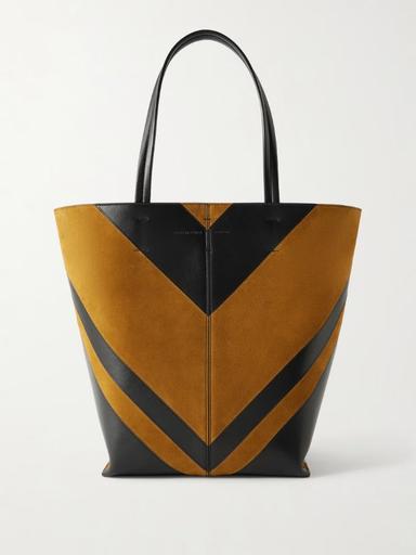 Phoebe Philo Pot Cabas striped leather and suede tote | Thumbnail 1 Phoebe Philo Pot Cabas striped leather and suede tote | Thumbnail 1