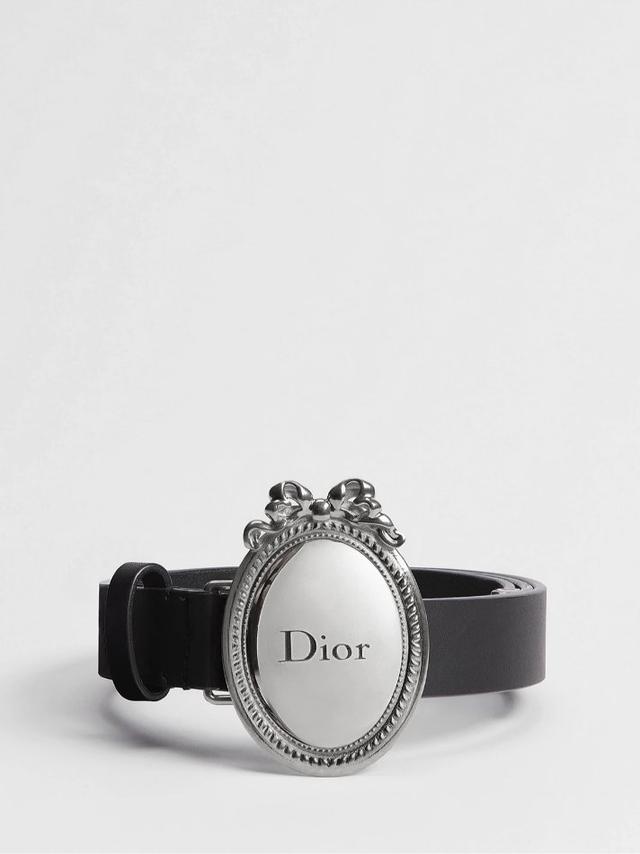 Dior Dior Médaillon Belt Black Smooth Calfskin, 25 MM