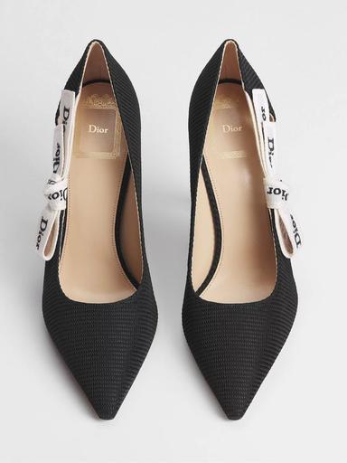 Dior J'Adior Pump in Black Technical Fabric | Thumbnail 2 Dior J'Adior Pump in Black Technical Fabric | Thumbnail 2