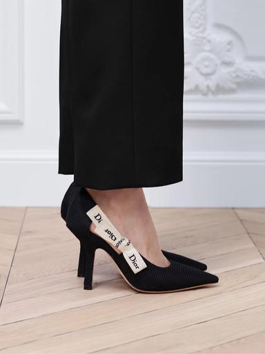 Dior J'Adior Pump in Black Technical Fabric | Thumbnail 3 Dior J'Adior Pump in Black Technical Fabric | Thumbnail 3